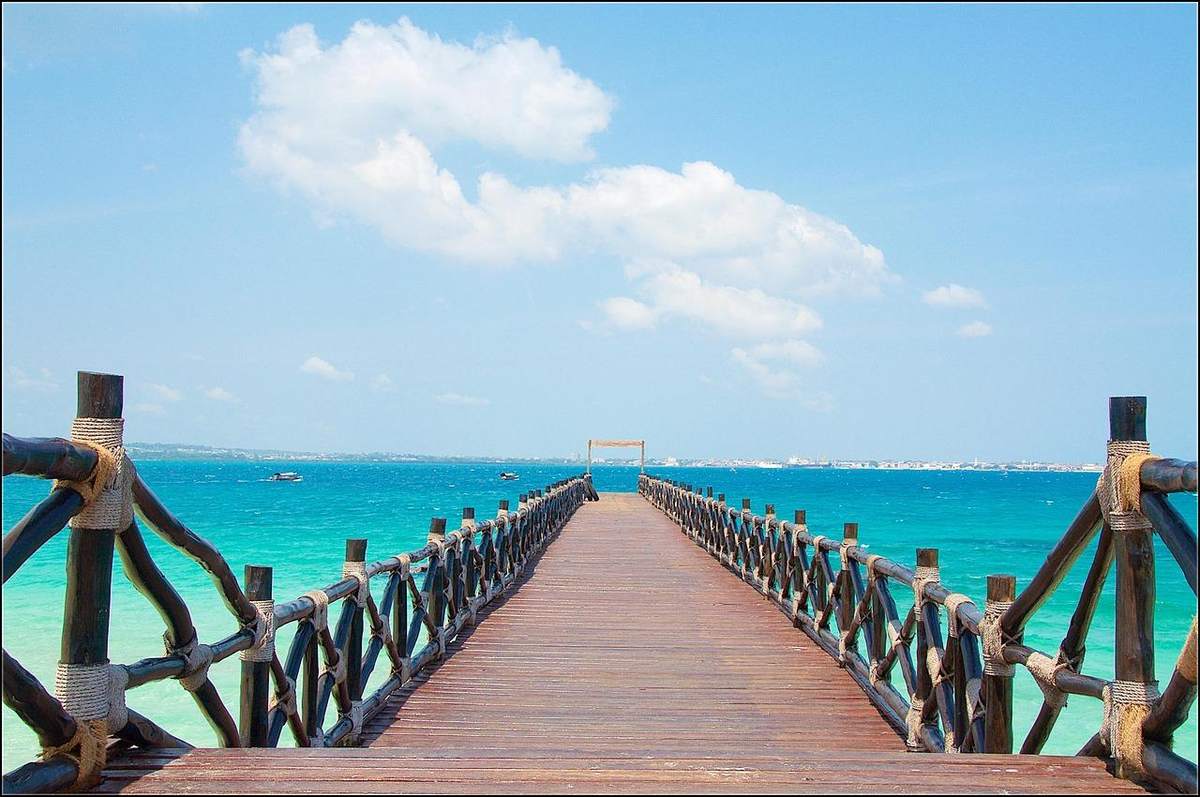 Zanzibar coastline near Stone Town